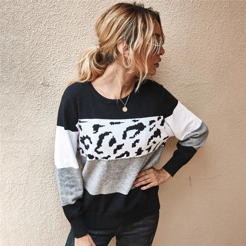 Autumn Winter Women's Sweaters O-Neck Loose