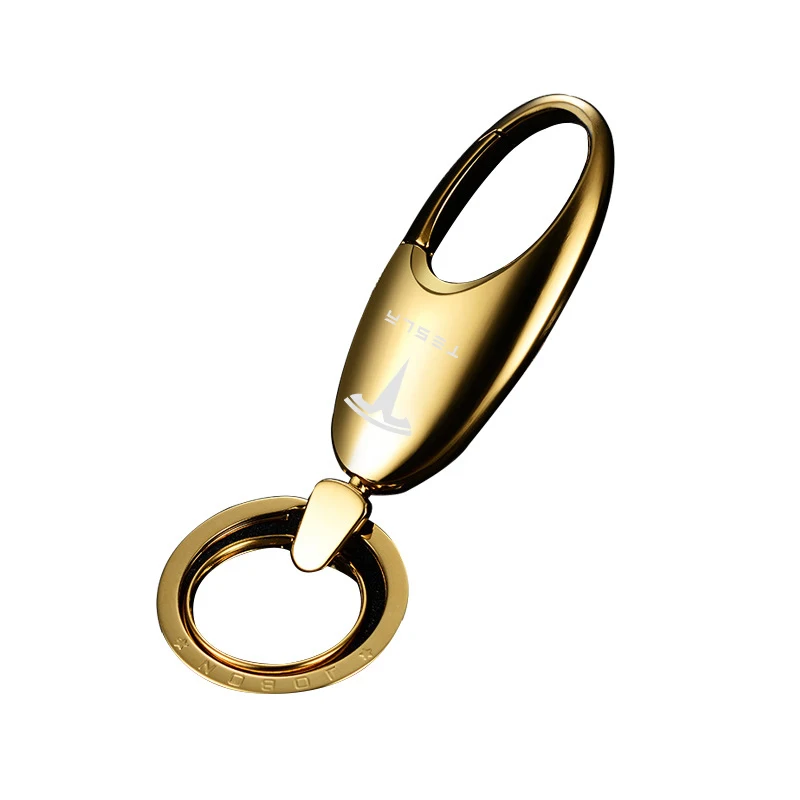 

Men Women Car Key chain custom made Alloy Metal Clasps Hooks for Tesla Model 3 tesla Tesla model 3 Model X model Y s accessories