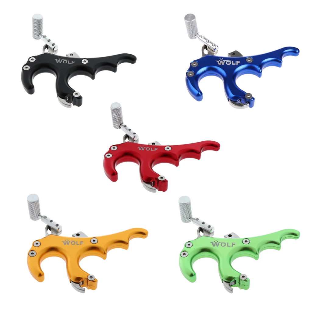 

4 Finger Archery Release Aids, Compound Bow Thumb Release Trigger for Men Women Youth