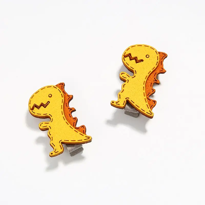 Grampos de cabelo de dinossauro 3 com desenhos fofos grampos