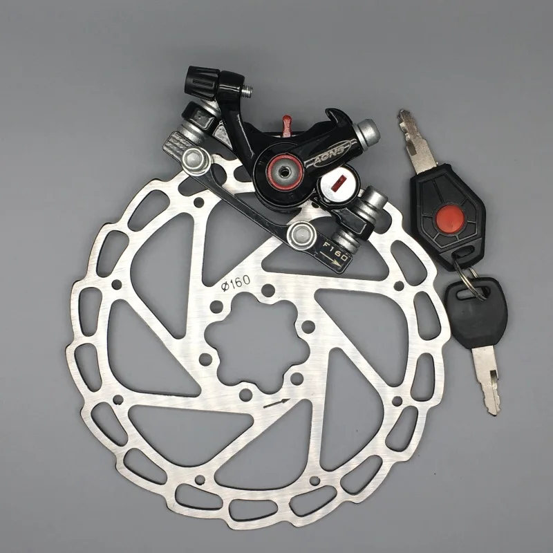 Новая Обновленная пряжка на пояс передний тормоз механический дисковый тормоз ротор костюм(дисковый тормоз+ ротор+ замок) для MTB горный велосипед запчасти