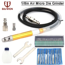 Broyeur à Air 3mm, outils pneumatiques, Micro broyeur, meulage, polissage, coupe du métal, Kit abrasif