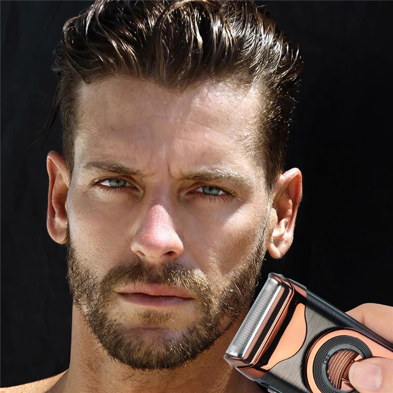 Портативная электробритва 3D Двойная плавающая перезаряжаемая Бритва для бороды