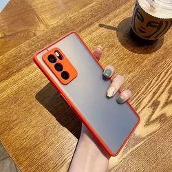 Shockproof Hard Matte Soft Bumper Case for Reno 5 Pro Plus (Red)