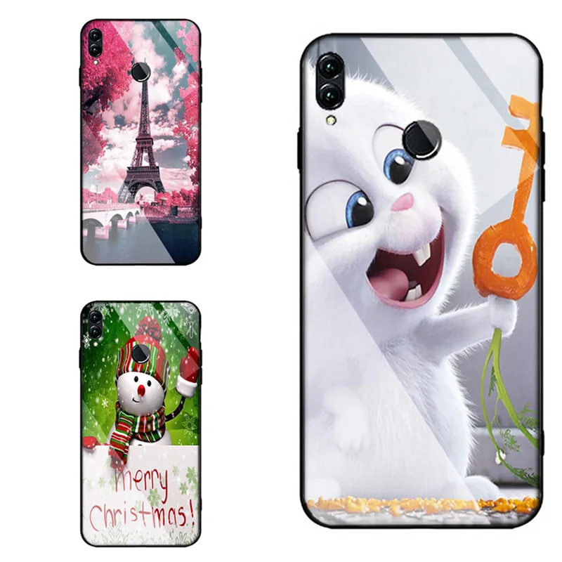 

Luxury Glass celular Case For xiaomi 9 8 se 6 6x 5s mi x3 max 3 Cover xiao redmi note 7 5 redmi 6 pro 7 tower gift Phone Cover