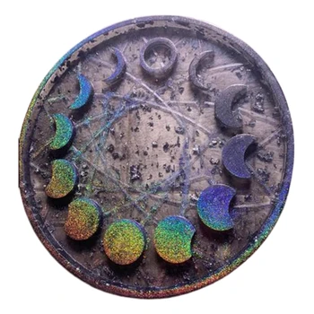 

Star Moon Clock Dial Resin Mold Lunar Eclipse Moon Phase Ornament Silicone Mould