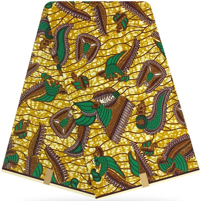 african fabric african wax prints fabric for patchwork real wax high quality 6yards cotton fabric ankara fabric for dress HH-D3 - Цвет: 28