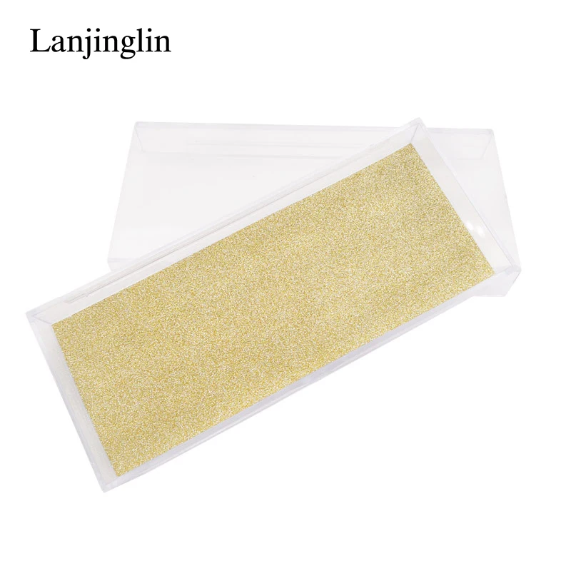 LANJINGLIN 30 пар норковых ресниц упаковка пользовательских этикеток накладные