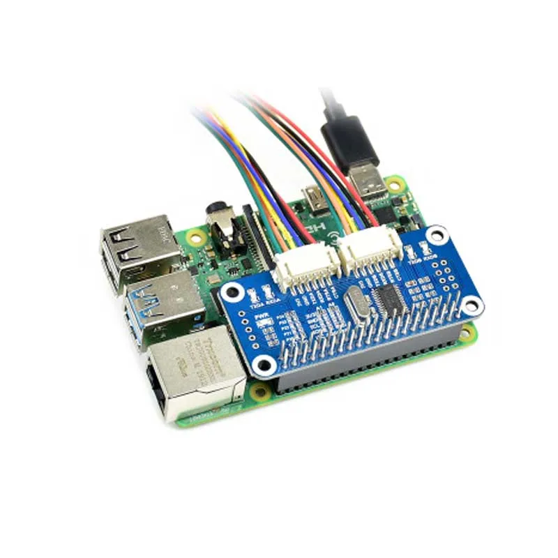 Последовательная плата расширения Raspberry Pi 4B/2B/3B +/Zero W встроенный интерфейс SC16IS752