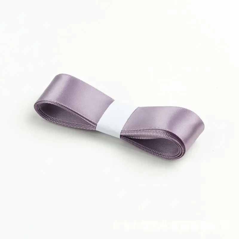 2,5 см 10 ярд чистый цвет упаковочная лента подарок DIY упаковка цветная лента бант аксессуары с лентой подарочная коробка - Цвет: Purple