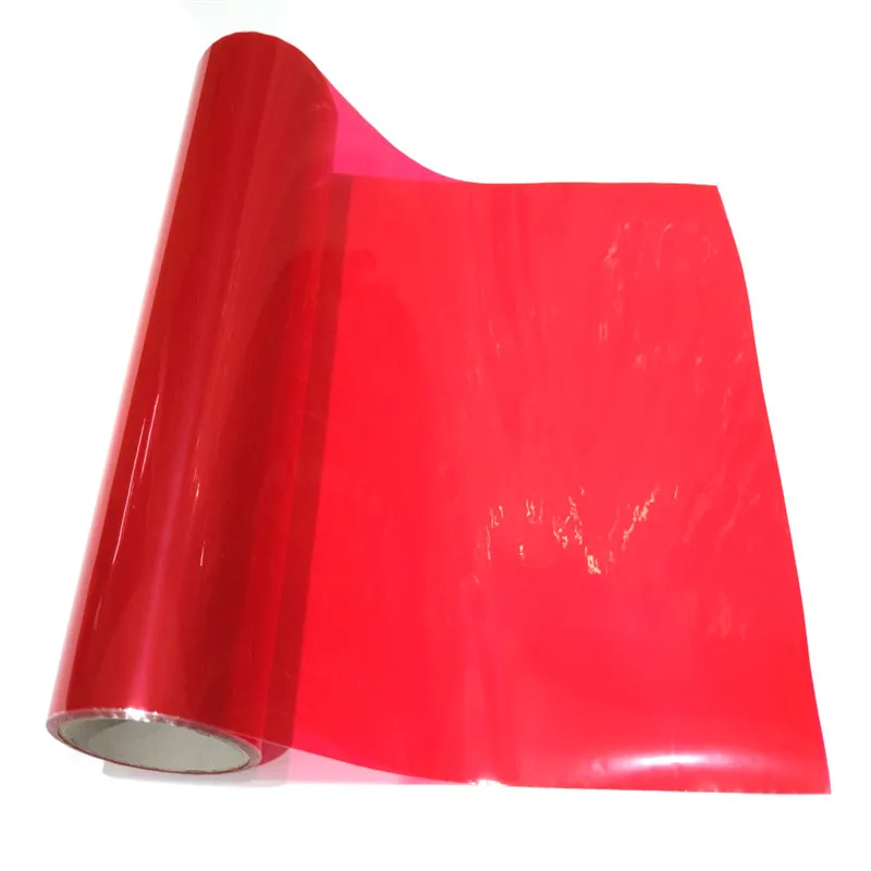 

Red Auto Car Protector Sticker Vinyl Film Accessories Car Headlight Stickers Colorful Sheet Sticker Fog Light Sticker