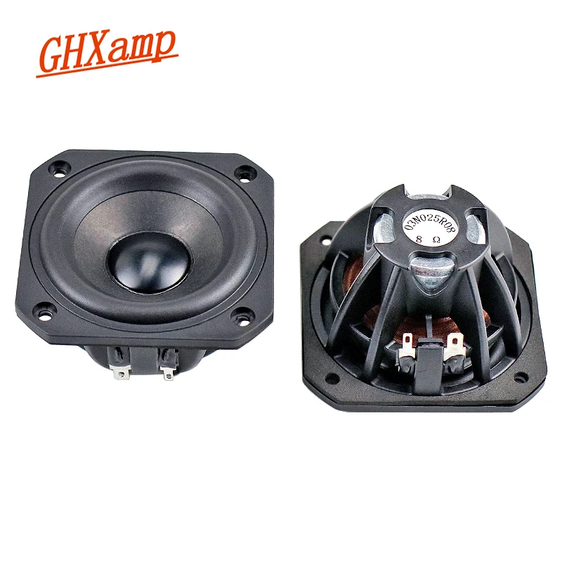 GHXAMP Hifi 3 Inch Car Speaker Neodymium Magnet Full Range Loudspeaker 8Ohm 20W Refit 2.0 Bookshelf Audio Diy 2pcs