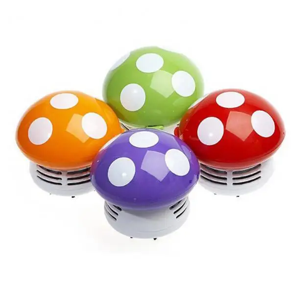 Battery Powered Cute Corner Office Desk Table Dust Vacuum Cleaner Sweeper Purple