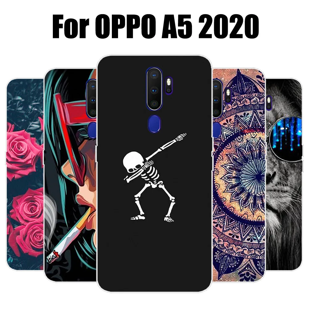 Чехол для телефона OPPO A5 2020Cassa Del Telefono Molle Silicone di TPU Della Copertura Per 2020 capa Carino Respingente |
