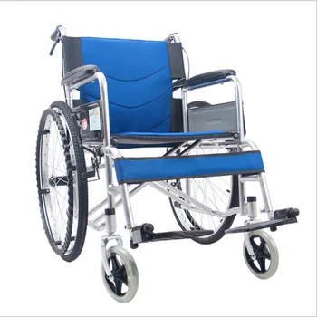

Wheelchair Wheel Chair Folding Light Aluminum Alloy Super Light Portable Trolley Children Old People Travel Walk