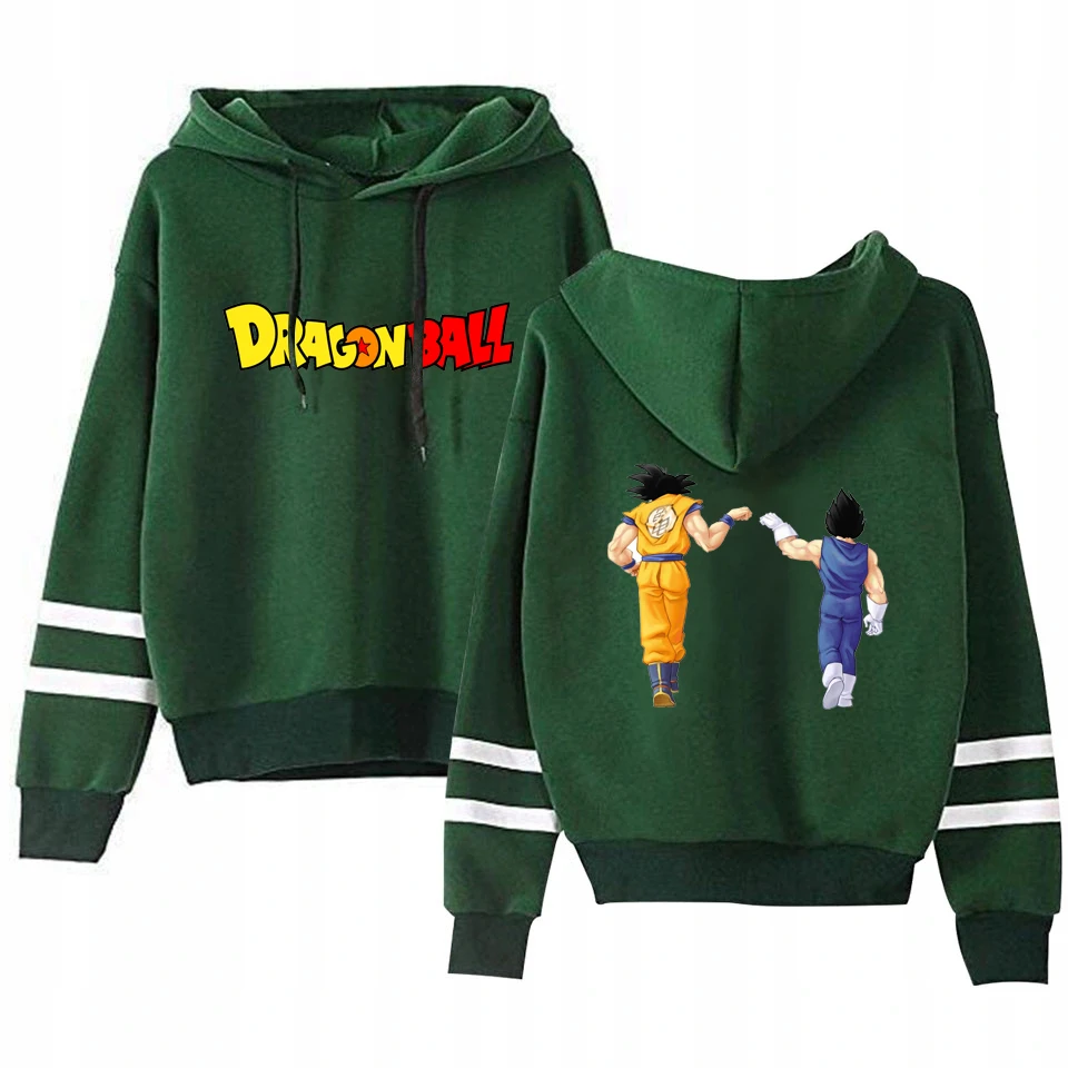 Anime Dragon Ball Z Cartoon Female Hoodies Pocket Hooded Sweatshirts Pullovers Women Dragonball Goku Outerwear Fashion Tops Coat