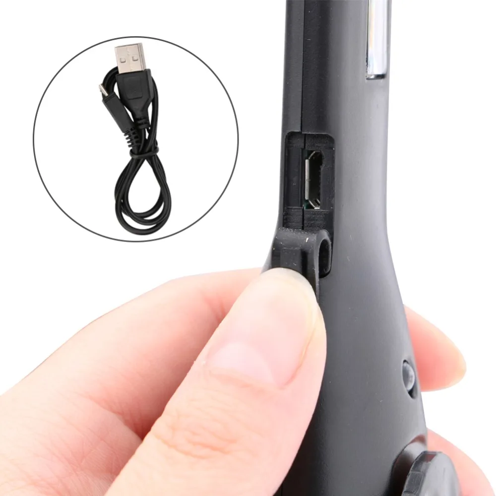 USB Rechargeable COB LED Work Light Torch 1*COB light Strip Flashlight led Car Styling Using Touchable Night Lights Lamp