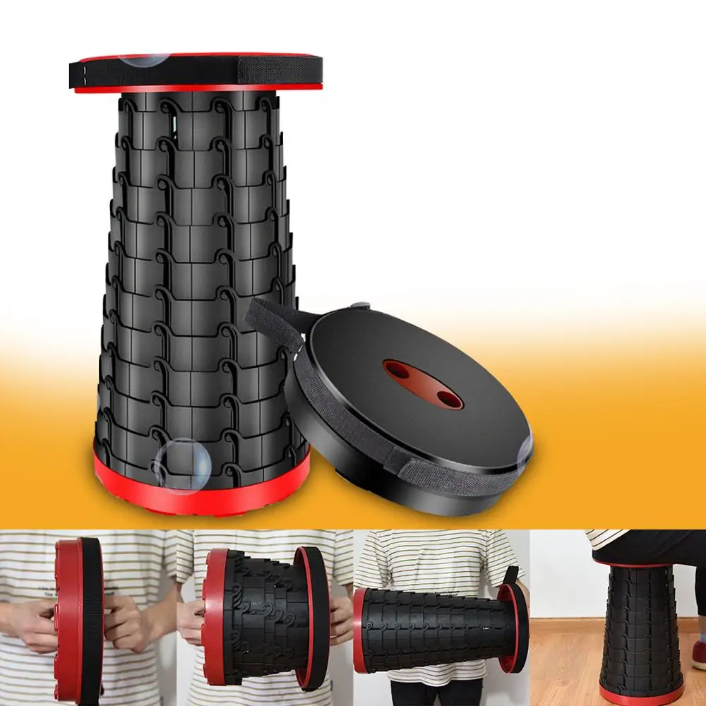 

Convenient Retractable Stool Easy to Carry Outdoor Stable Stool Folding Camping Stool Fishing Chair for Adults Safe Enough GQ