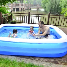 Kids Swimming Pool Family Outdoor 3.05X1.83X0.5m Removable Inflatable Pools for Children Piscina Desmontable Water Sports AB50YC