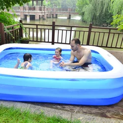Kids Swimming Pool Family Outdoor 3.05X1.83X0.5m Removable Inflatable Pools for Children Piscina Desmontable Water Sports AB50YC