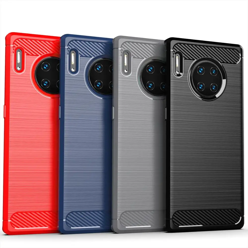 Матовый мягкий чехол из углеродного волокна для Huawei Y3 Y5 Y6 2017 Nova Young PLAY 6 7 lite pro prime 2018