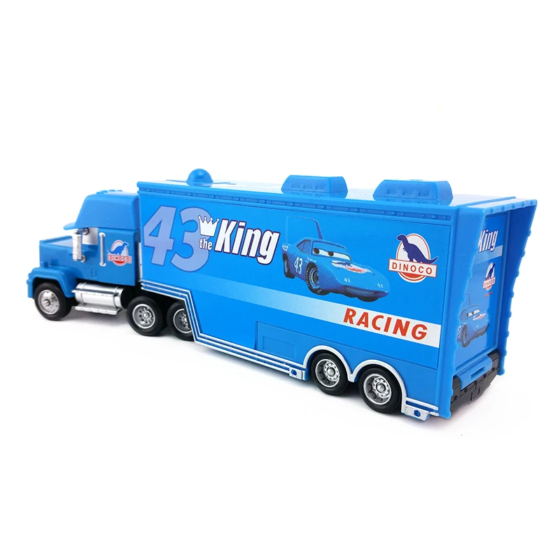 Disney Pixar Cars Mack Uncle No.43 грузовик King Racer's Truck 1:55 развивающие игрушки модель
