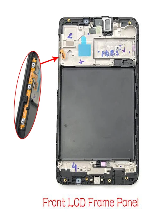 Front Housing Для samsung A10 A105F задняя крышка чехол батарея задний корпус передний корпус с объективом камеры - Цвет: Front Housing