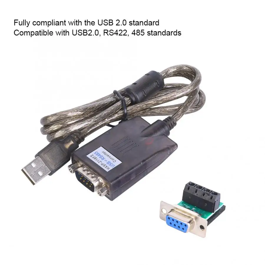 Адаптер USB2.0 к RS485 промышленный Оптический изолированный адаптер последовательного порта 1,5 м длинной модели F Регулируемый адаптер питания