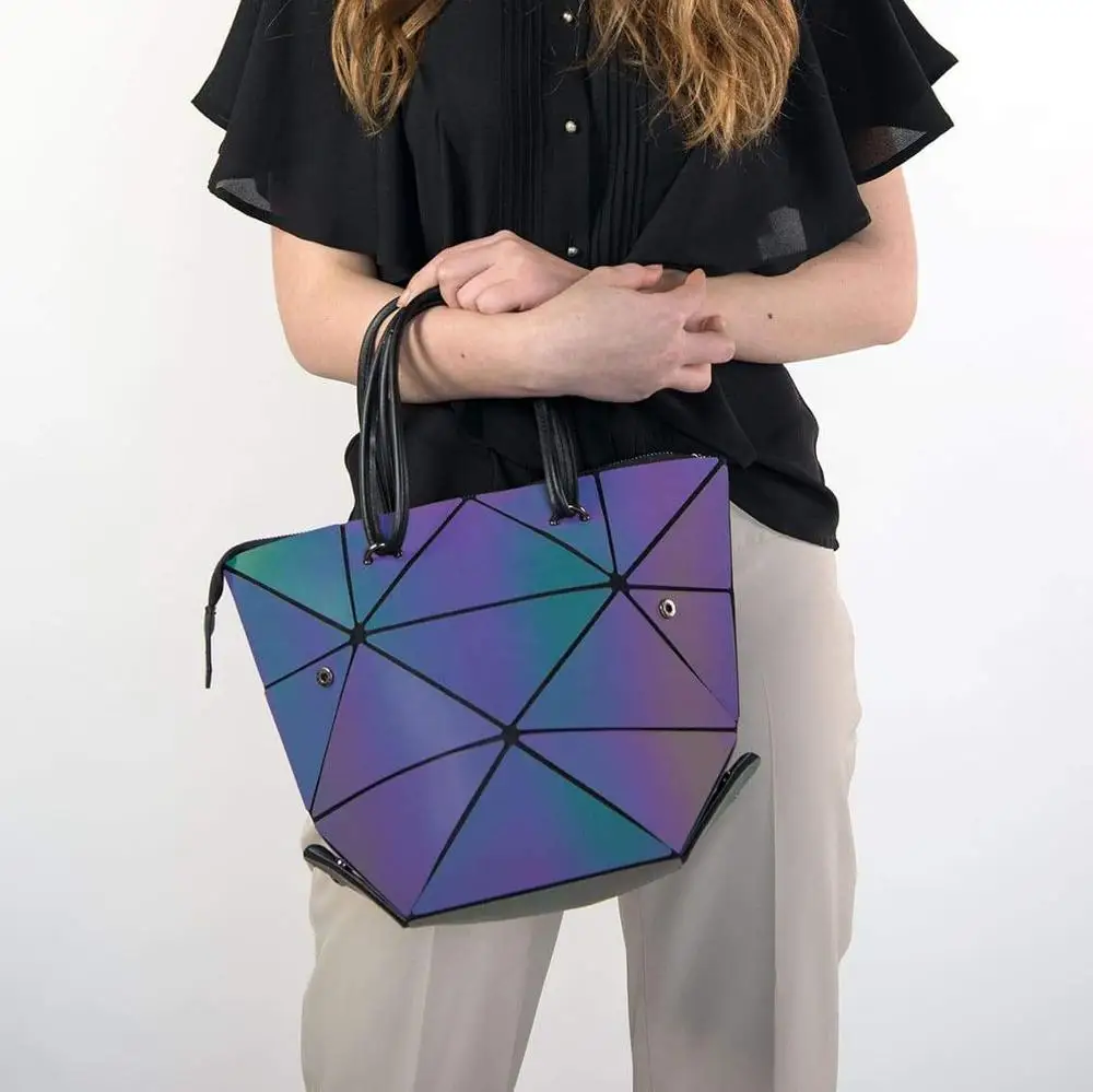 

4 in 1 Stylish Luminous Changeable Fluorescent Woman Transformable Purse Lady Fashion Totes