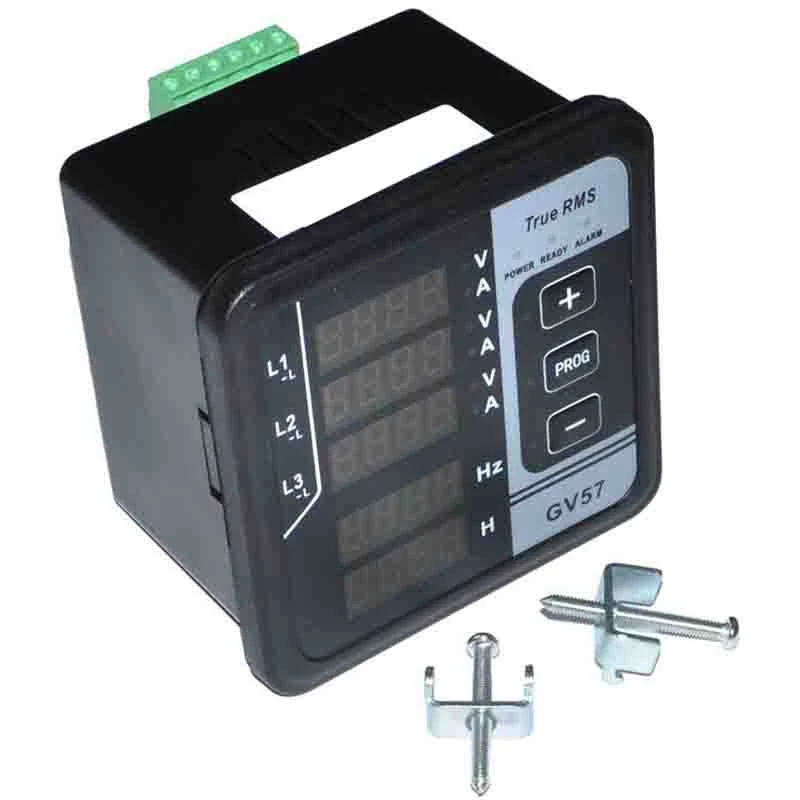 Hot GV57 3-Phase Generator Digital Multifunctional Meter Amp Volt Frequency Tester Current Detector