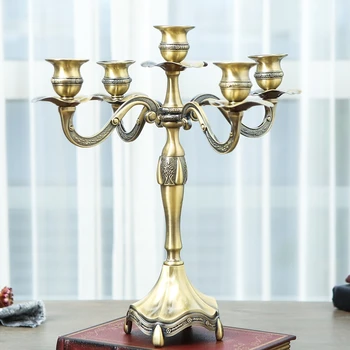 

Nordic Style Tall Candle Holders Luxury Windproof Large Candlestick Centerpieces For Wedding Tables Swiecznik Home Decor EB50ZT