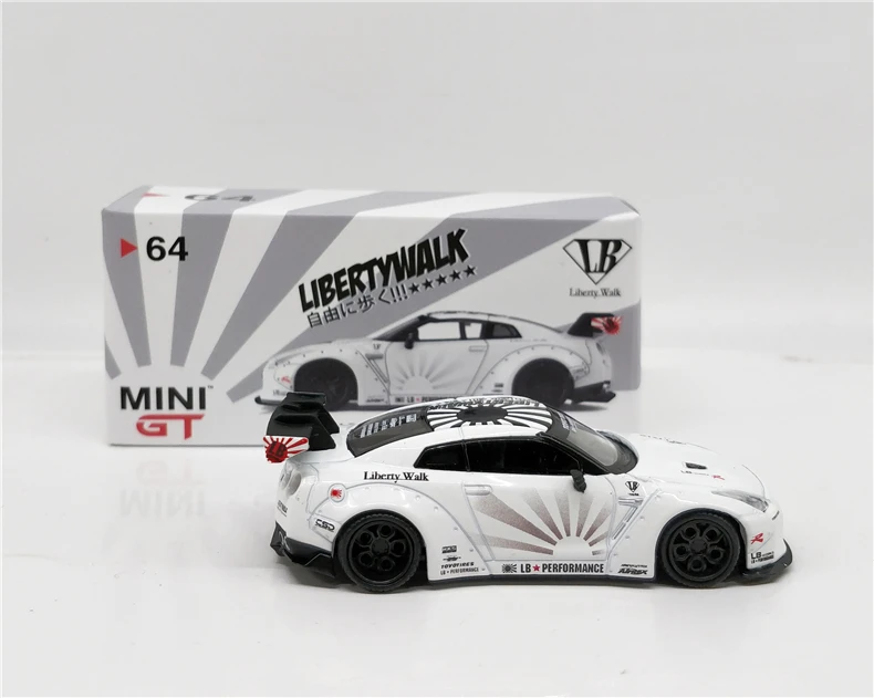 Мини GT 1: 64 LB работает GT-R R35 тип 1 сплав игрушечный автомобиль игрушки для детей литая под давлением модель автомобиля подарок на день рождения