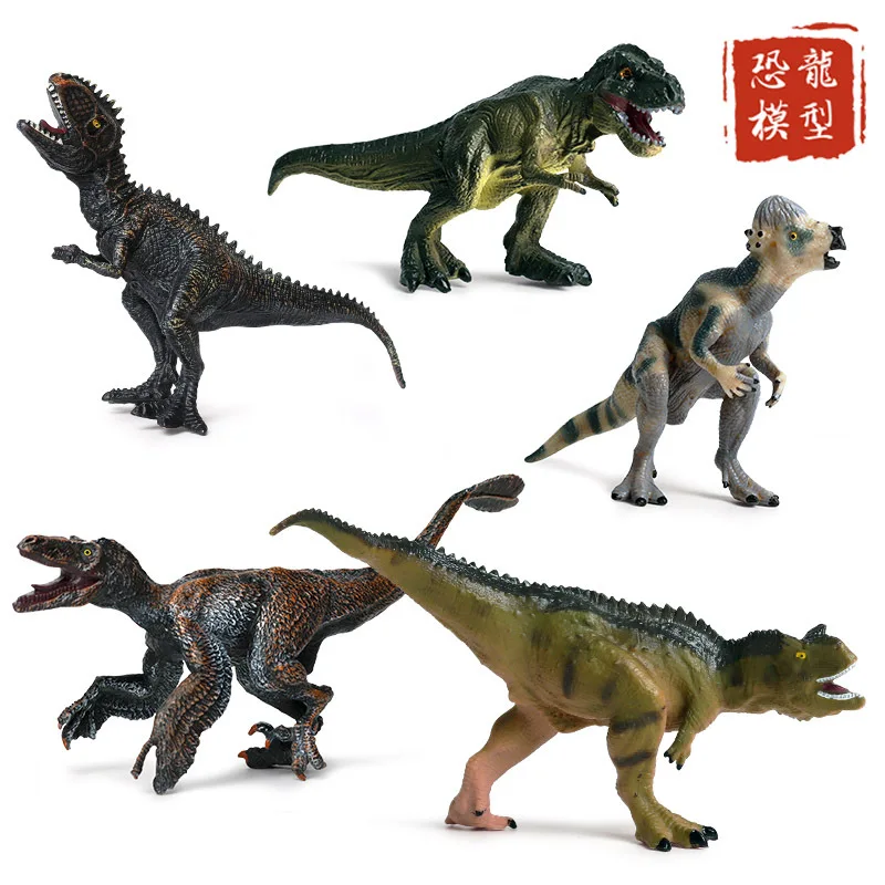Однотонная модель динозавра Юрского периода, модель детской игрушки, T-Rex опухшая Голова Дракона, крупного рогатого скота, дракона тираннозавра, украшения для животных