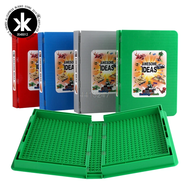 Legoing Creator Movable Book Plate Base Pop-Up Book Toybook Plate Plaque Playbook Legoings Base Plate Building Blocks Toys gifts