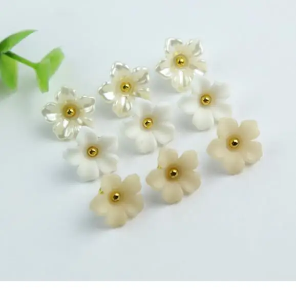 20pcs/lot Size:13mm Flower Button Pretty Rhinestone Buttons Accessories Resin for Shirt Clothing Decoration (KK-200) 3