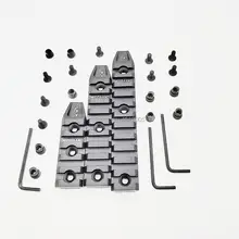 Keymod рельсовая секция Пикатинни для ключа Mod Handguard крепление рельса Sytstem 5 9 11 слотов