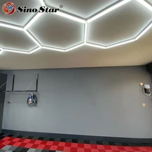 

SLMC02 2.6M*2.1M (8.53ft *6.89ft) High performance auto wash shop export to South Korea hexagon led panel light