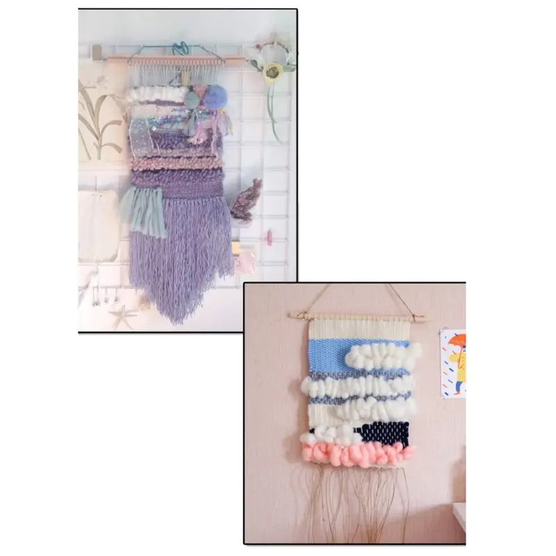 

Kids Square Knitting Loom Board Kit Handheld Craft Weaving Tool for Children