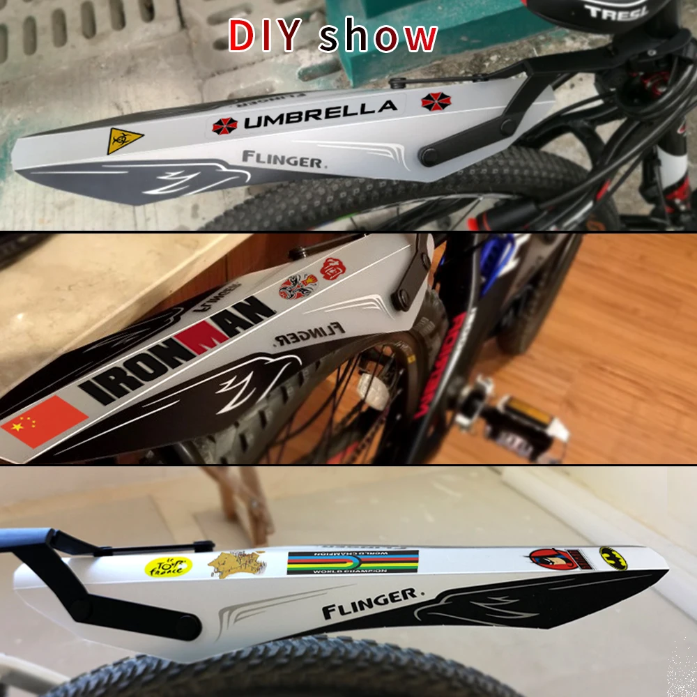 Mountain Bicycle Fender Bike Mudguards E Bike Fender Front Rear Quick Release DIY Sets bicycle fender