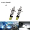 2 Piece H1 24 LED Bulb Super Bright H3 4014SMD Car Fog Lights  Driving Day Running Lamp Replace 55W Bulbs DC 12V 6500K White