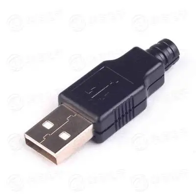 IMC Горячая новинка 10 шт. тип А штекер USB 4 Pin разъем с черной пластиковой крышкой |