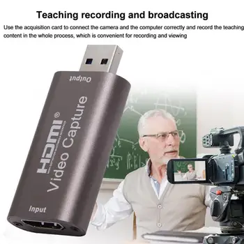 

Mini HD 1080P 60fps HDMI to USB Video Capture Card Recording Youtube OBS Game For Computer Streaming Box Broadcast Live J8C5