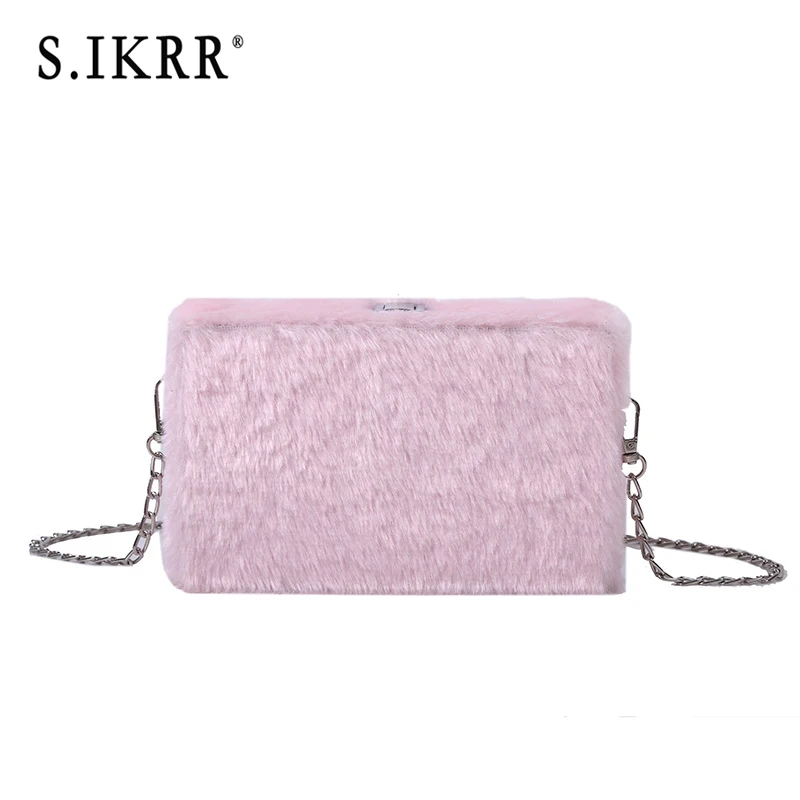 mini fur bag