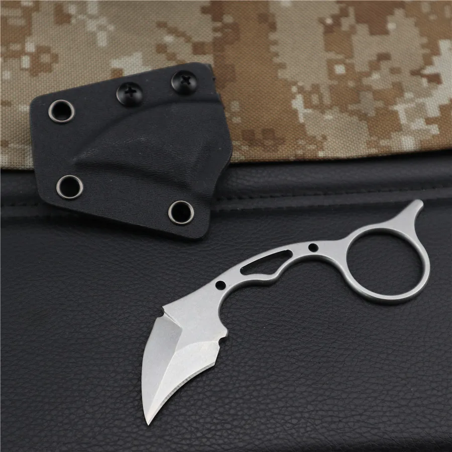 Нож Karambit с оболочкой для охоты на открытом воздухе Инструменты для выживания нож+ Карманный складываемый ключ нож инструмент ручной инструмент для выживания на открытом воздухе