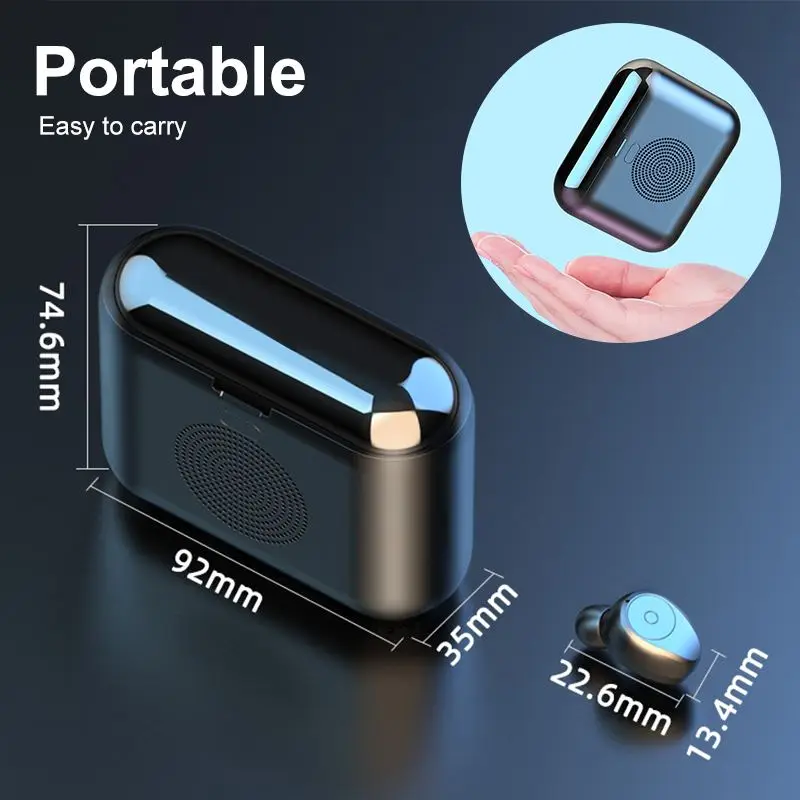 F9 TWS Mini Bluetooth Earphone 5 0 Touch Sports Stereo Wireless Headset Noise Reduction Surround Sound Speaker for iphone