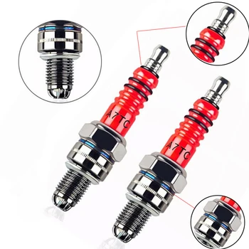 

GY6 50cc-150cc Scooter Motorcycle 10mm Spark Plug Accessories 1pc Spark Plug CR7HSA ATRTC High Performance 3-Electrode