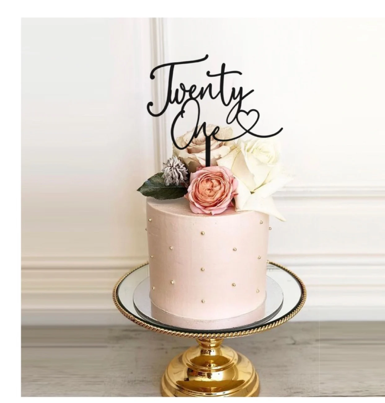 Twenty One Happy Birthday Acrylic Cake Topper Letters Number 21 Acrylic Cupcake  Topper For 21st Birthday Party Cake Decorations - Cake Decorating Supplies  - AliExpress