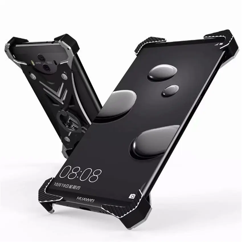 R-JUST, роскошный металлический чехол для huawei mate 10, алюминиевая задняя крышка для huawei mate 10 Pro, чехол для телефона с кольцом на палец
