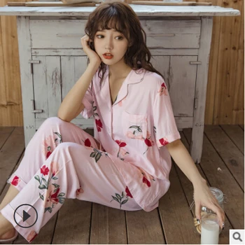 

Woman Floral Print Dress, Layered Ruffles Sleeve V-neck Dress Casual Style Lace-up Clothes