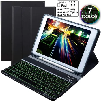 

For iPad 10.2 7th Generation Backlit Keyboard Case for Apple iPad Air 3 .for ipad Pro 10.5 2017 Cover
